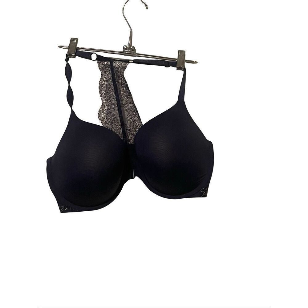 Victoria's Secret Womens Navy Blue T-Shirt Push-Up Full Coverage Bra Size 38DDD